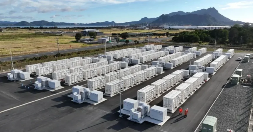Nueva Zelanda avanza en energía limpia con batería clave en Huntly