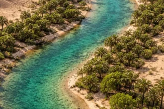 Riad y su río artificial de 120 km: el caudal diario que hoy sostiene vida en pleno desierto