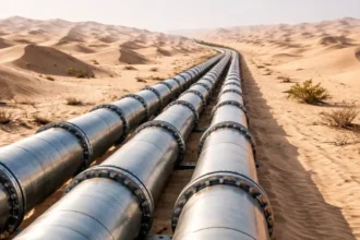 Río artificial de 12.000 km: lo que se sabe del plan saudí y la red de tuberías que ya tiene récord mundial
