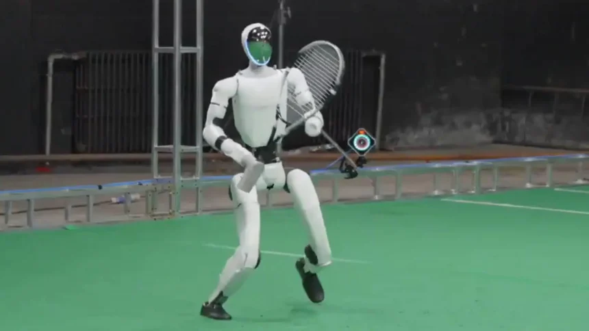 Robot chino logra jugar tenis con humanos gracias a inteligencia artificial avanzada