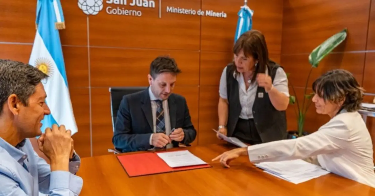 San Juan impulsa convenio clave para fortalecer la pequeña minería local