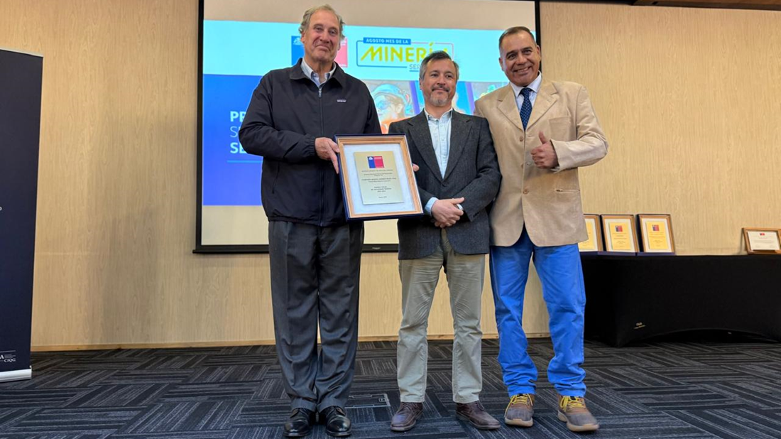 Seguridad en minería: Sernageomin entrega premios 2025 a empresas, sindicatos y profesionales