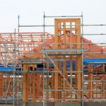 a building under construction with scaffolding around it