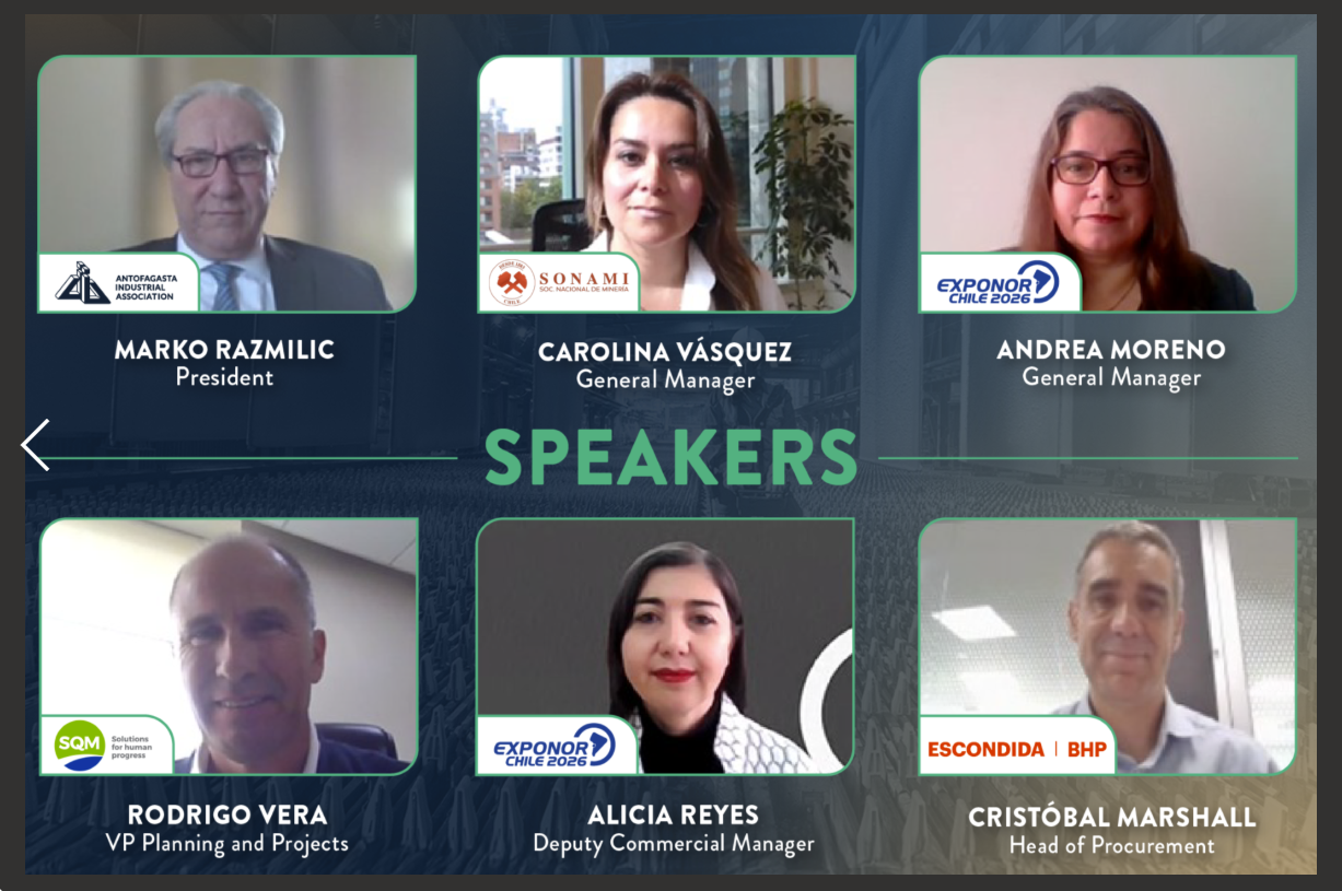 Webinar internacional EXPONOR destaca el potencial de la minería chilena